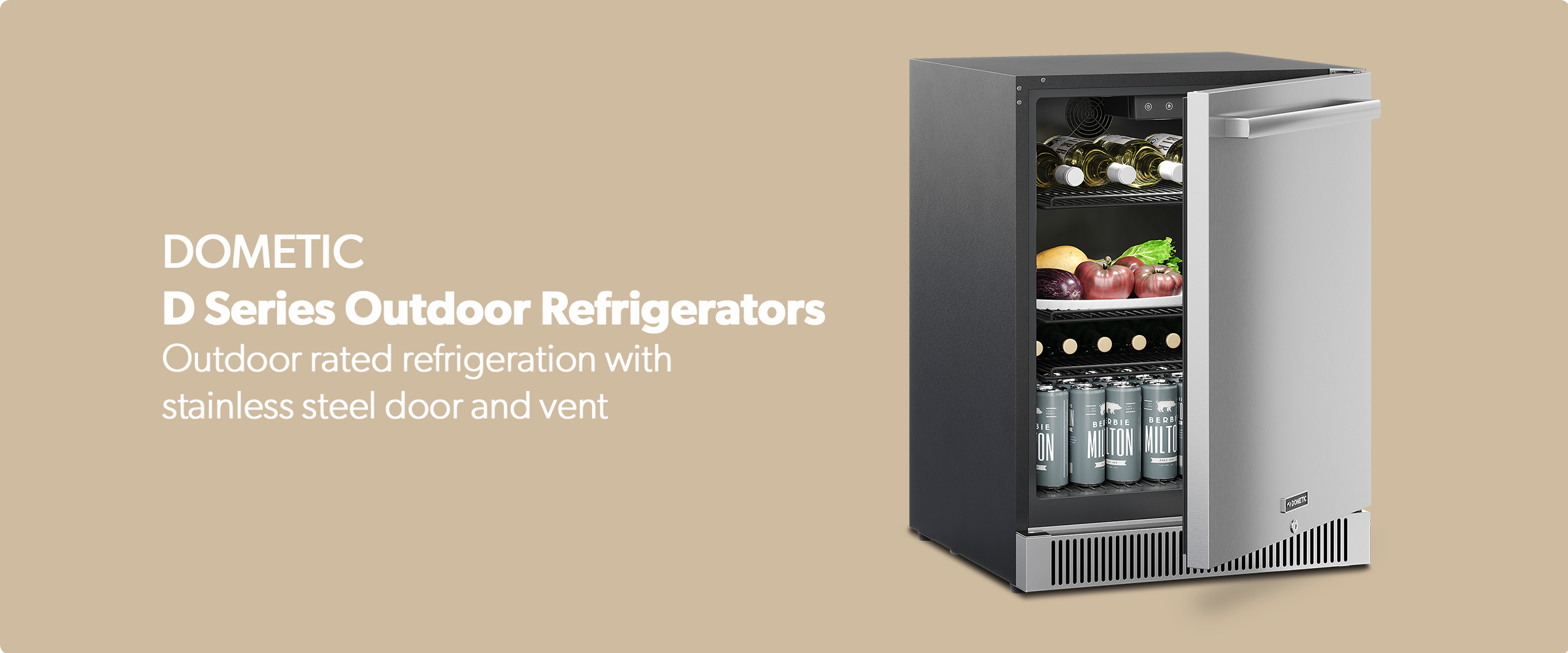 Dometic 24-Inch Outdoor Refrigerator - DE24F - The Outdoor Appliance Store